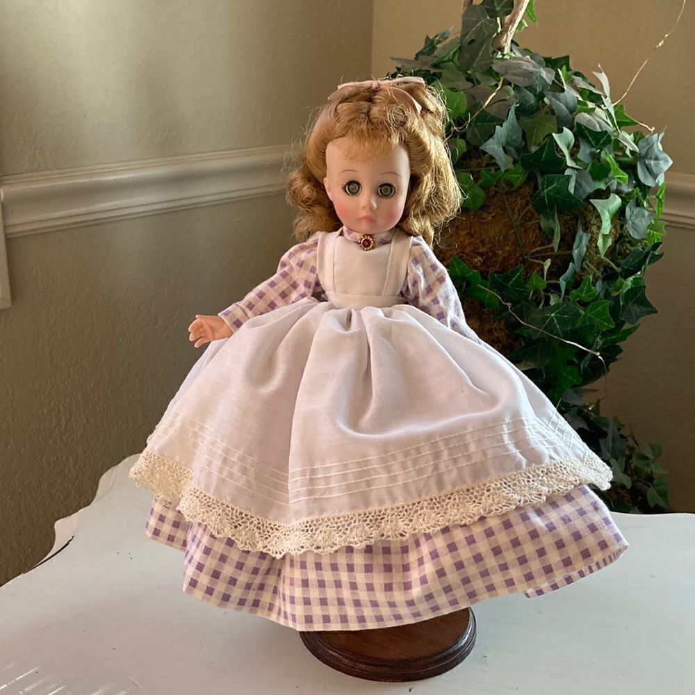 Vintage Madam Alexandra Little Women Meg 12 Inch 1970s Doll With Stand